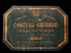 Etiquette Château Guiraud