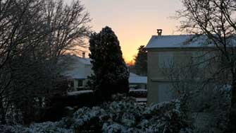 Mennecy sous la neige