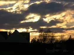 Coucher de soleil à Mennecy