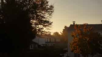 lever de soleil d'automne