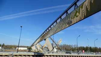 Passerelle de l'écluse du Coudray