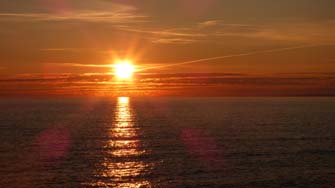 Coucher de soleil &agrave; Port Rhu