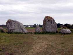 Plouharnel : Alignement de Sainte-Barbe