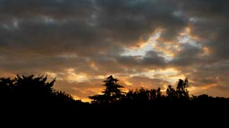 Coucher de soleil à Mennecy