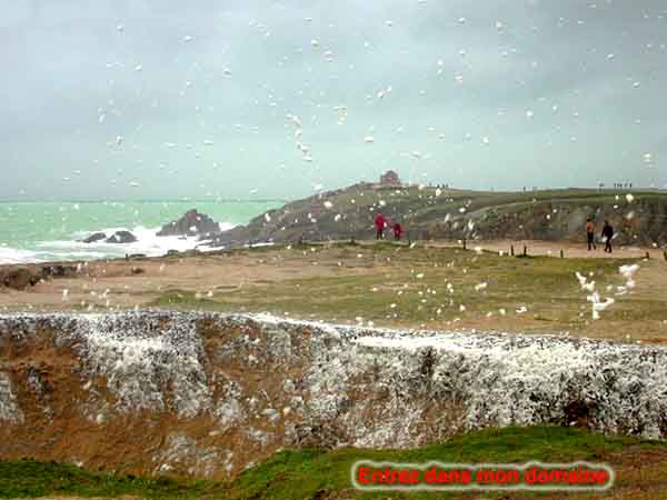 Port Blanc, un jour de tempête sur la presqu'île de Quiberon